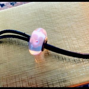 Authentic Pandora glass bead cherry flower